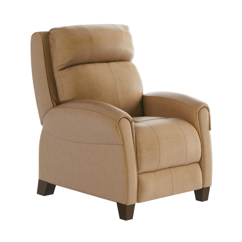 Fauteuil inclinable en cuir saturn avec appui-tête Saturn, Brun