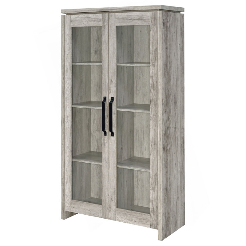 Armoire haute en bois d'ingénierie Myerson Grey Driftwood