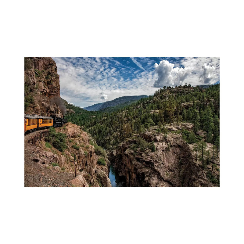 Train Ride In The Rockies by Jonathan Ross Photography - Wrapped Canvas Print, 30.48 cm H x 45.72 cm W