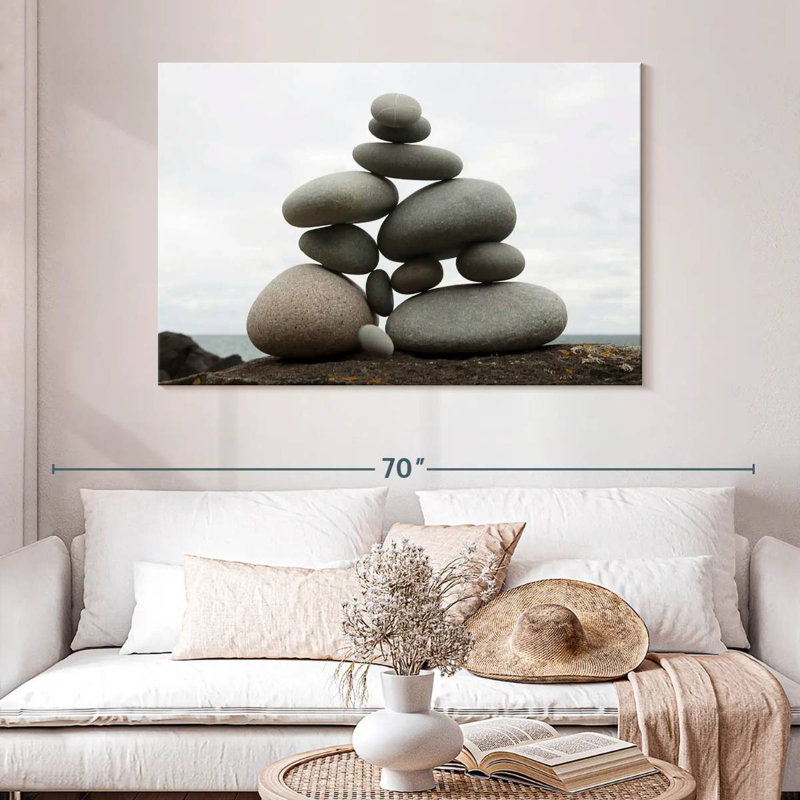 Kerrick Balanced Stone Stack, 32" H x 48" W