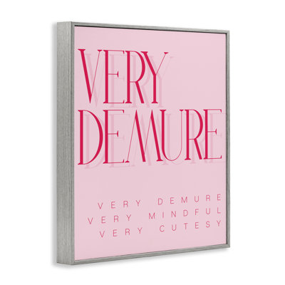 Elegant Pop Culture Phrase Framed Giclee, design by Lil' Rue