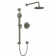 Riu 0.63" Thermostatic and Pressure Balance 3 Function System with Integrated Volume Control Featuring Rain Showerhead and Multi-Function Handshower
