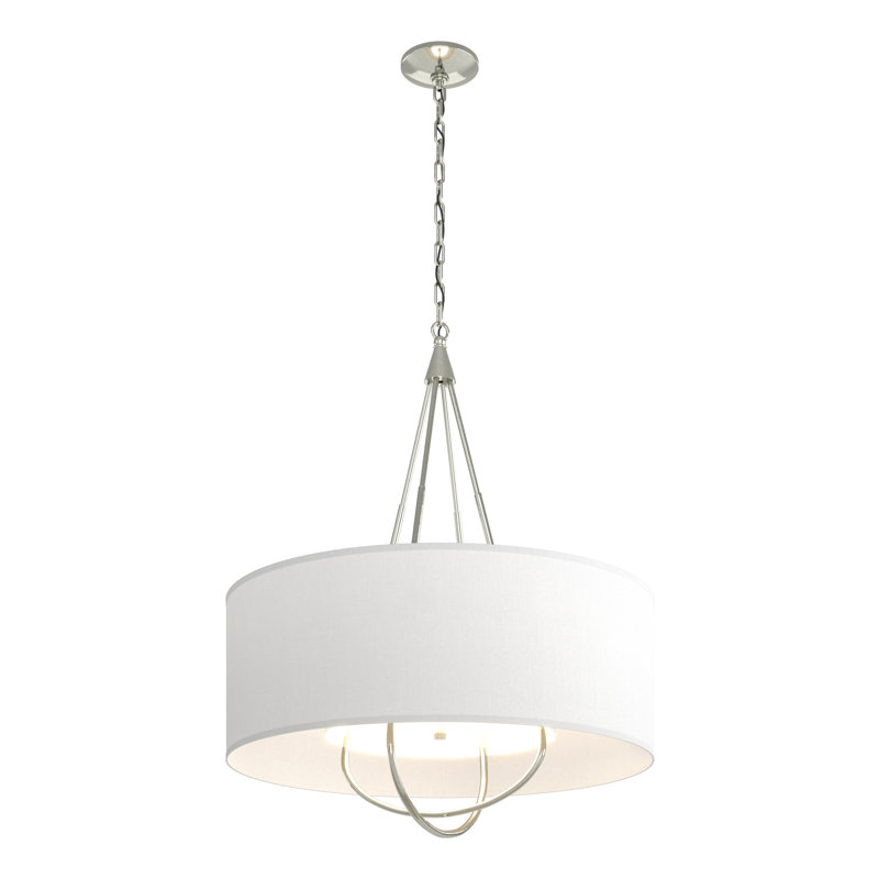 Loop 4 - Light Chandelier, Natural Anna, Sterling, Sterling