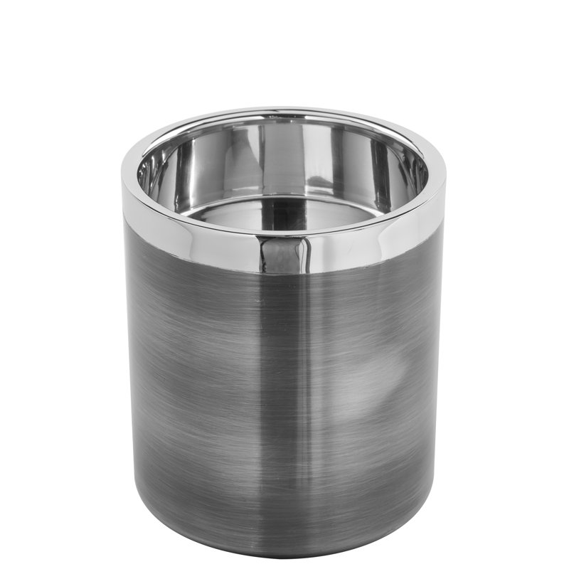 Stainless Steel Tabletop Tealight Holder, Grey, 11cm H x 10cm W x 10cm D