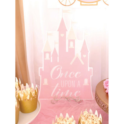 Enseigne de château de princesse rose 15 "x 24" Fun Express
