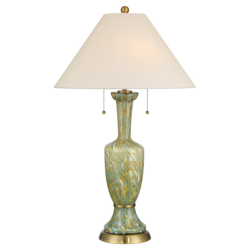 Classico Table Lamp, Light Beige, Antique Brass