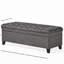 Rangement en tissu, gris, 20,03 po Largeur maximale du coffre de votre salon: P 48,86 po x l 18,30 po-1353841953