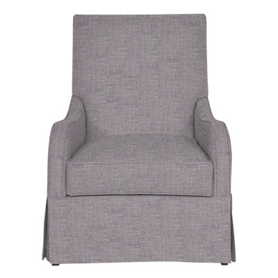 Zoe Cotton Swivel Slipcovered Armchair