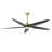 Chanille 5-Blade Solid Wood Ceiling Fan with LED Light and Remote Control-1313818200-1313818203-1313818202