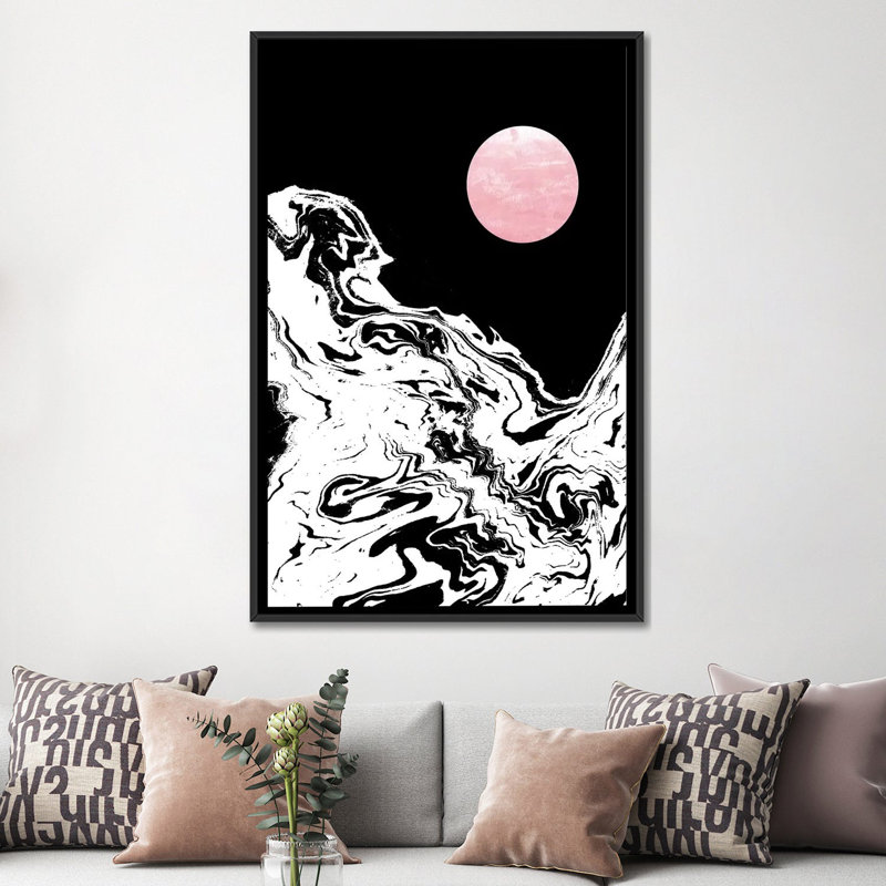 « taria », reproduction d’art sur toile, H 26 po x l 18 po x P 1,5 po, Toile avec cadre noir