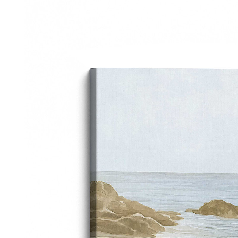 Toile tendue Soft Shoreline Silence I, 72" H x 48" W x 1.25" D, Stretched Canvas