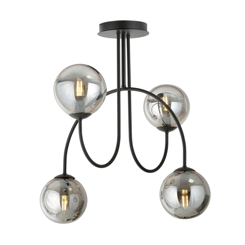 Averell 4 - Light Sphere Chandelier, Graphite