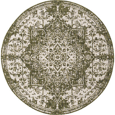Outdoor Destiny Area Rug Moss Color