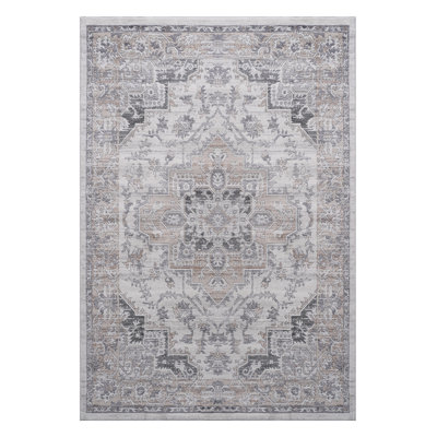 6x9 Area Rug Loom & , /beige/, Stain , Non-shedding, Great For Bedroom, Home Office, Study Carpet 6x9, Fits Living Room, Entryway