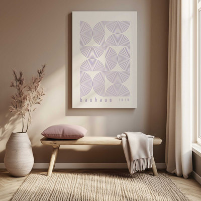 Mauve Bauhaus Composition, affiche I, toile tendue