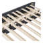 Lit plateforme double tapissier pleine grandeur avec 2 tiroirs et 1 lit gigogne simple, tête de lit classique, gris