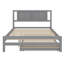 Lit double réglable en bois avec lit gigogne