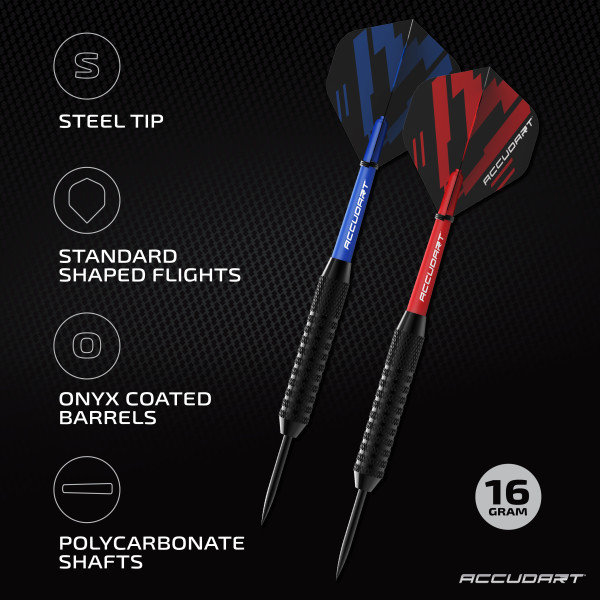 Emballage multiple de 24 pointes en acier Accudart