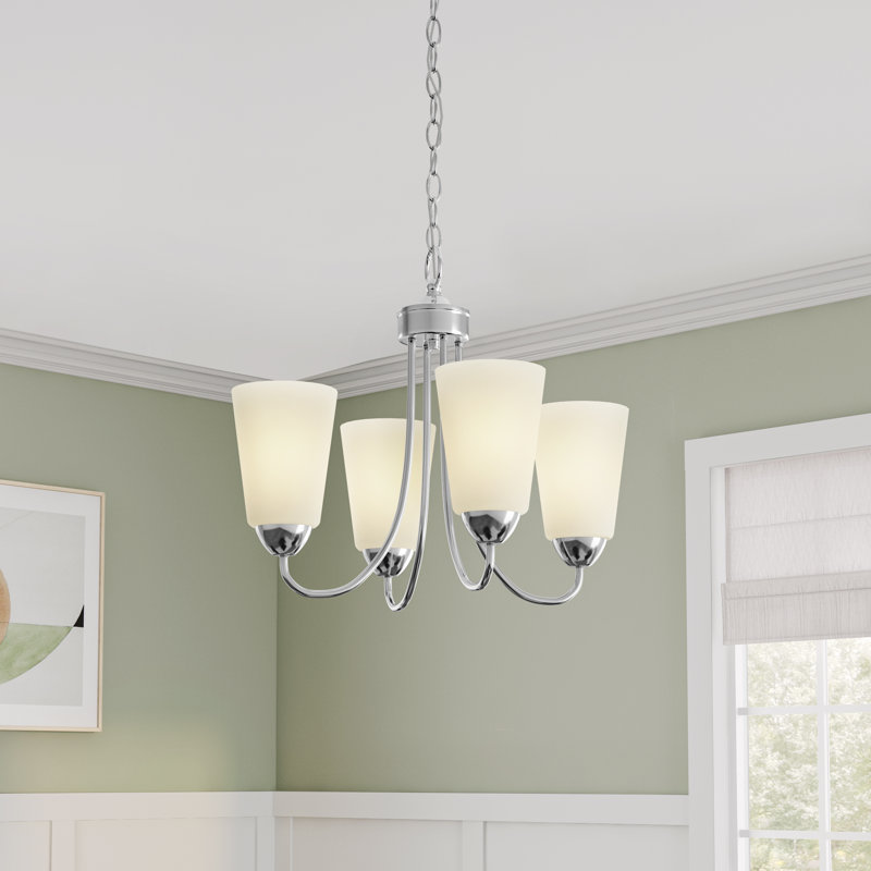 Jenafer 3 - Light Dimmable Classic / Traditional Chandelier, Brushed Nickel