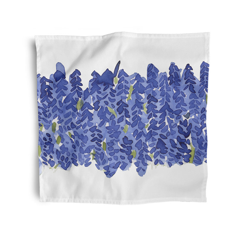 Serviette 22 po Flower Bell Bunch, bleu