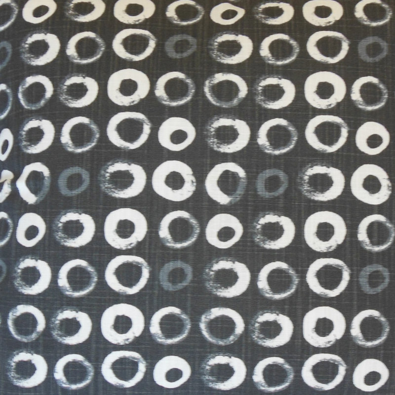 Coussin en coton Frona, Hauteur (20 po) x largeur (20 po), Encre