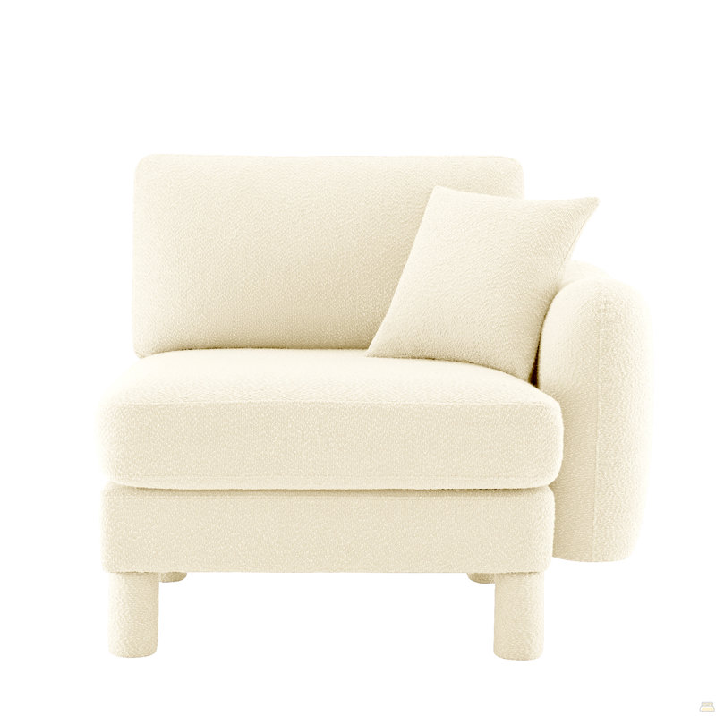 Canapé RSF avec coussin en polyester, Beige