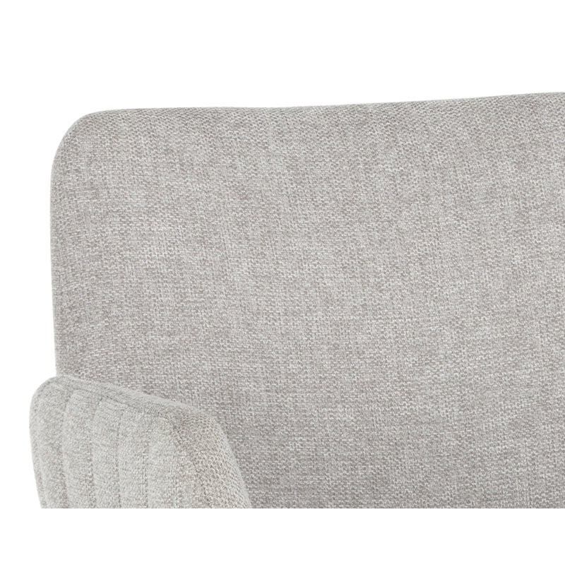 Benziger Upholstered Arm Chair, Gray