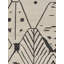 Flatweave Wool Geometric Area Rug in Beige