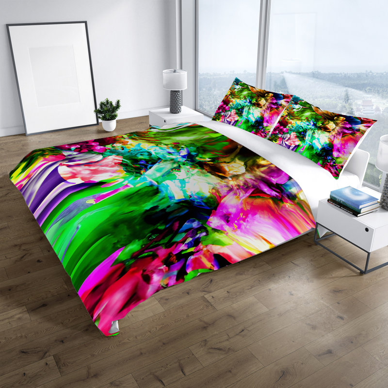 Abstract Duvet Cover, King Duvet Cover + 2 King Shams
