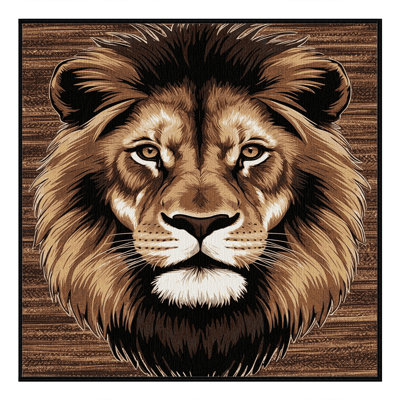  Tapis lavable lion du Congo