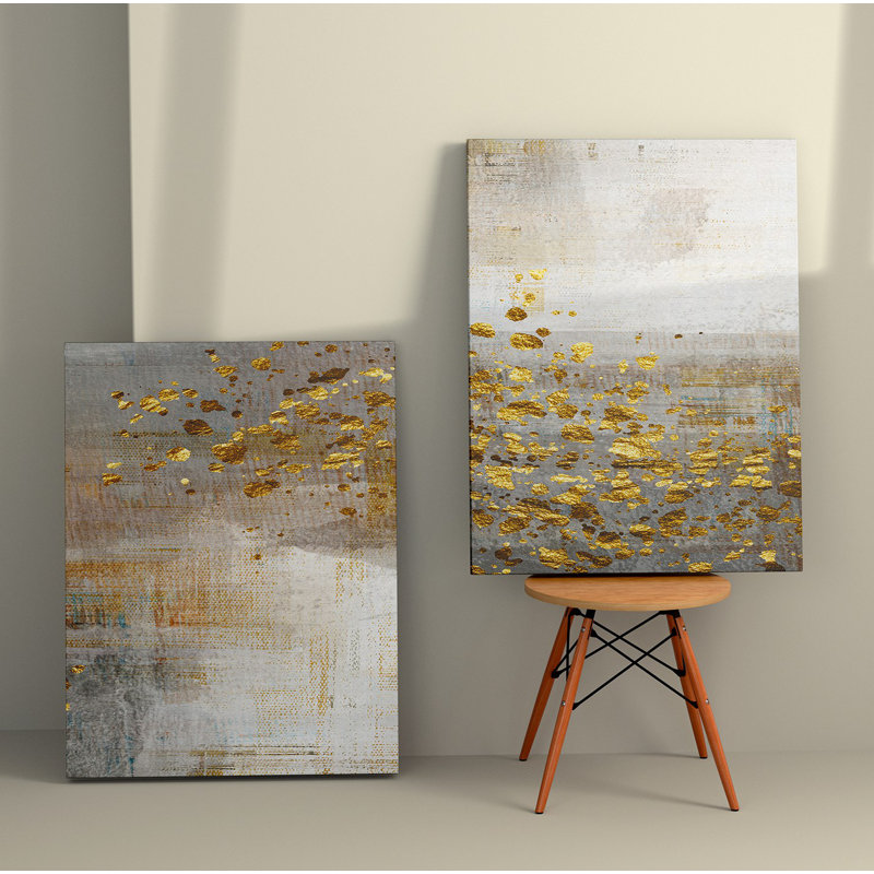 Élégantes peintures sur toile décoratives (2 pièces), 19,7 po x 27,6 po chacune | 100% toile avec cadres 100% bois | Superbe art mural pour le salon et la chambre à coucher, parfait pour la décoration intérieure et les idées de cadeaux