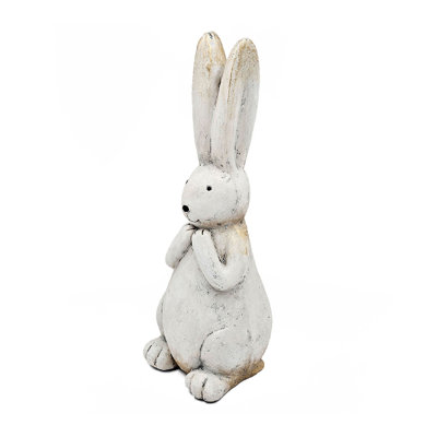 Textured White Magnesium Bunny Rabbit