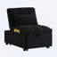 Chaise longue convertible avec dossier réglable et coussins-948558739