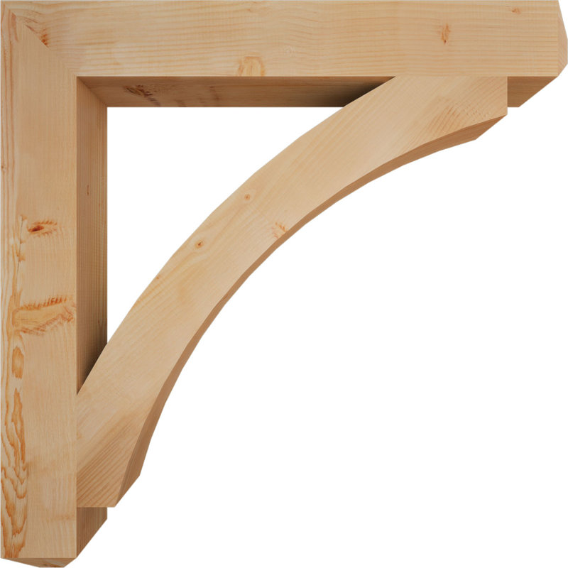 Support lisse Thorton Craftsman, Sapin de Douglas, H 46 po x l 5,5 po x P 46 po