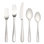 Lenox Stratton Dishwasher Safe Flatware Set, Stainless Steel, Silver, 65 Pieces