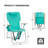 Mint Aluminum Frame Oxford Fabric Folding Beach Chair 4-Positions Reclining-1837216258