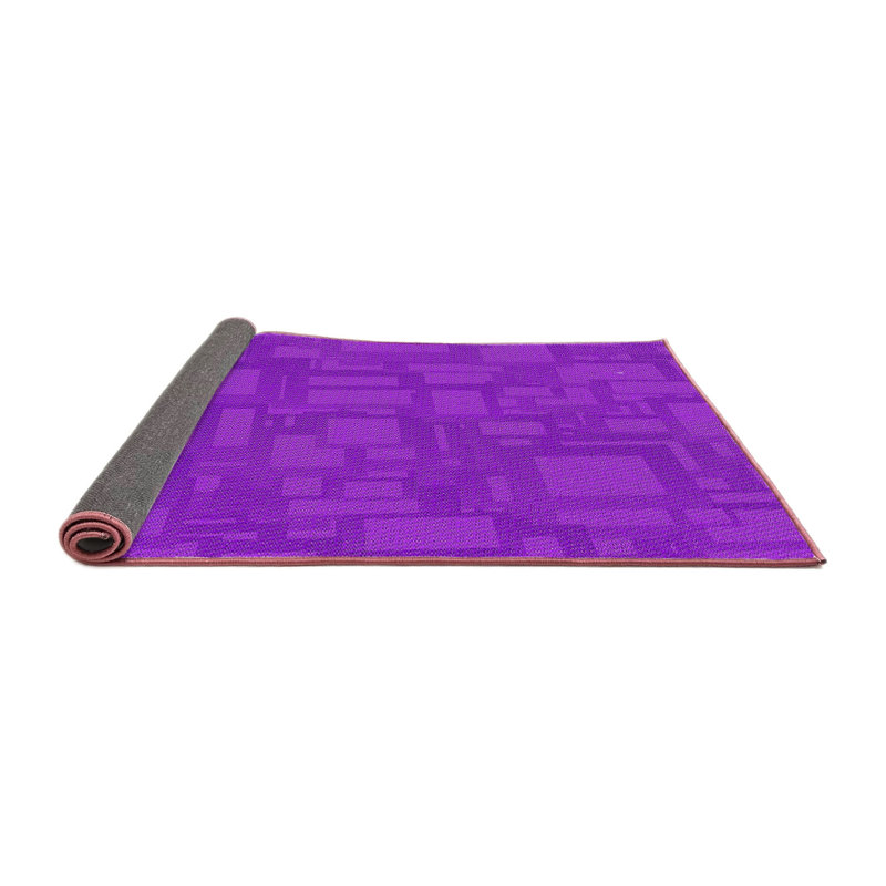 Tapis de zone mauve à motifs Howley, Carré 7 pi