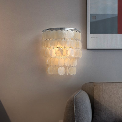 Nature White Shell Wall Lamp Sconce