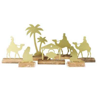 Crèche de Noël, ensemble / 7 pièces