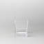 Vase de table carrée en verre cube Moneta