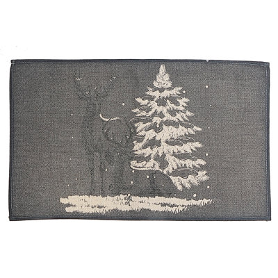 Ensemble de 12 napperons renne et arbre