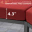 Ensemble de canapé modulaire d'extérieur en aluminium 4 personnes -2110755281-2110755282