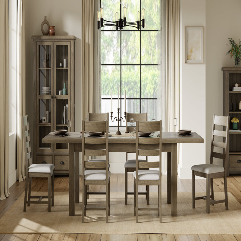 Columbia Extendable Oak Dining Table, 77 cm H x 80 cm W x 120 cm - 150 cm L