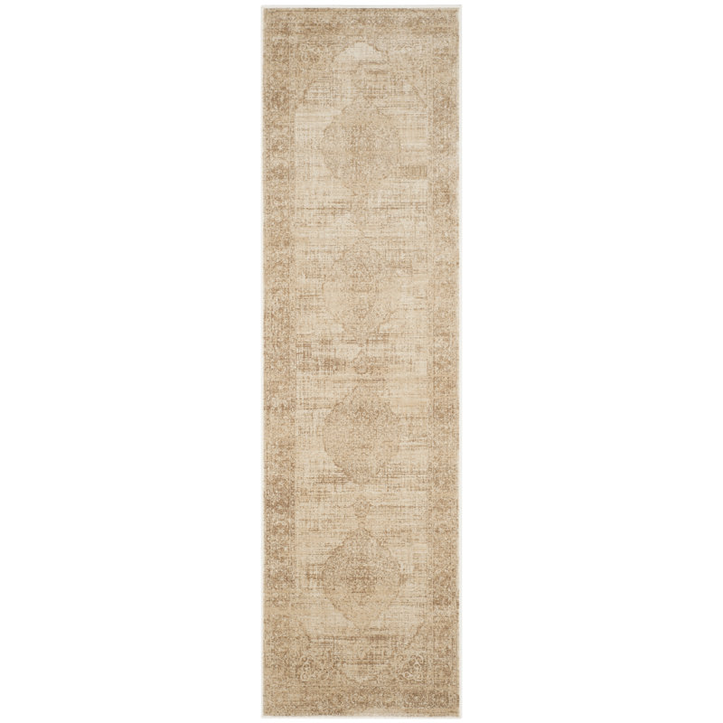 Tapis crème Evanoff, Tapis de couloir 2 pi 2 po x 8 pi