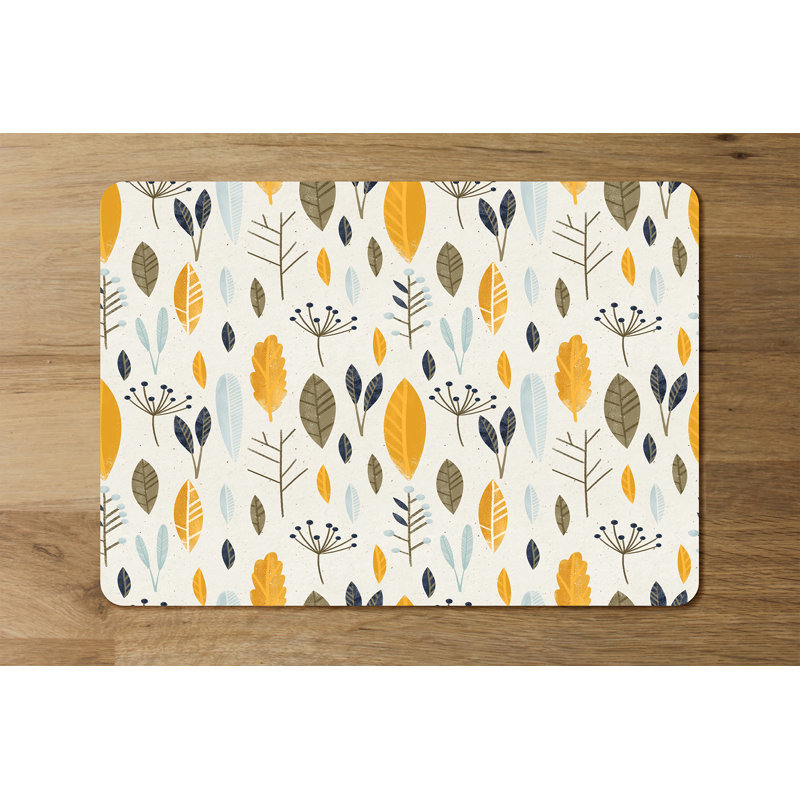 Hoehn Wood Floral Rectangle Placemat