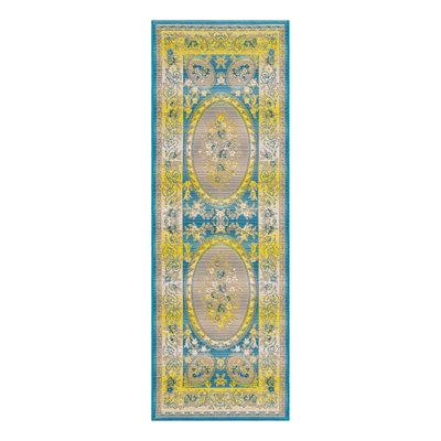 Tapis bleu intérieur / extérieur bleu Cahuita