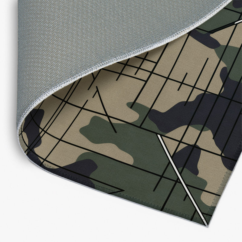 Vector Camo Indoor And Outdoor Area Rug, Rectangle 8' x 10'