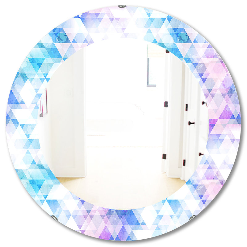 Miroir mural Triangular Colourfields 10, H 31,5 po x l po