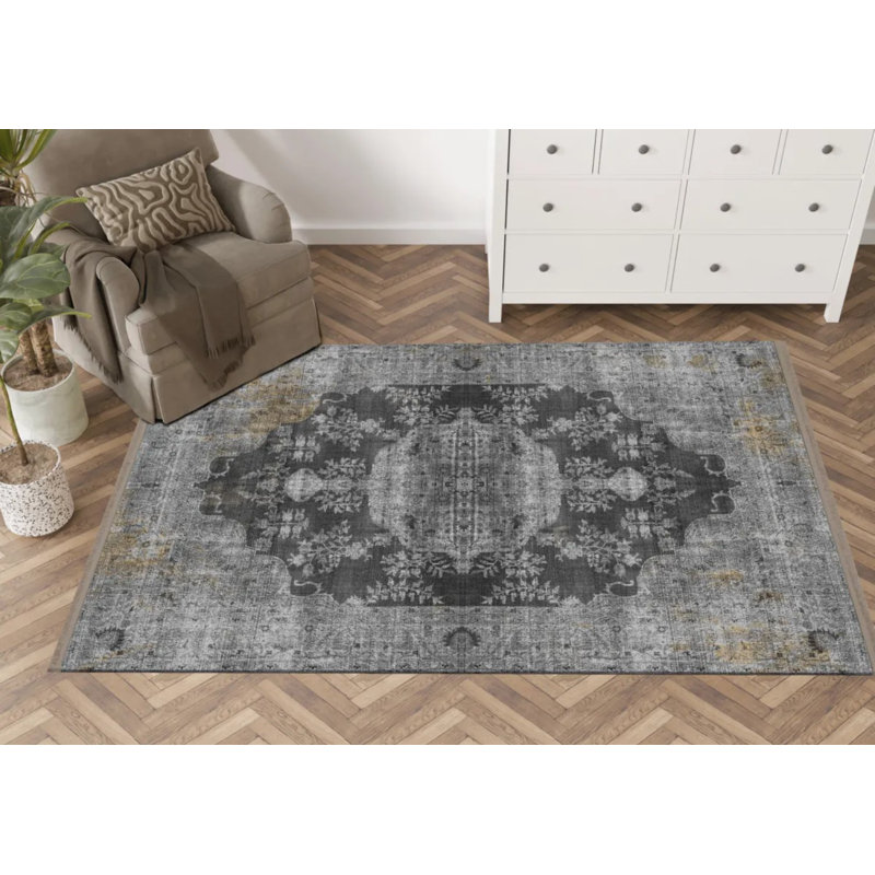 Tapis intérieur / extérieur Samauria, Tapis de couloir 4 pi x 8 pi 3 po