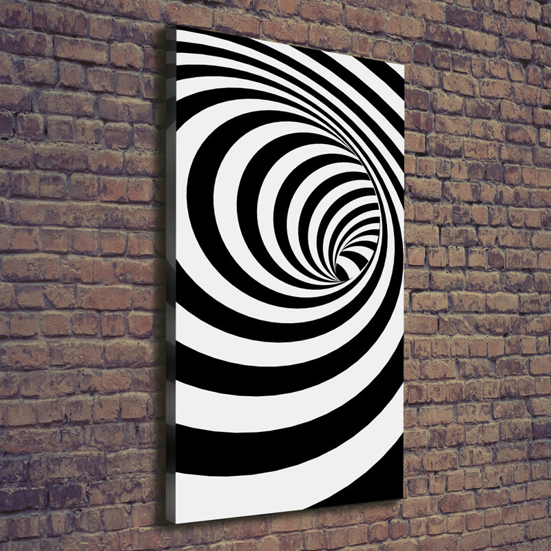 Spiral With Stripes - Wrapped Canvas Print